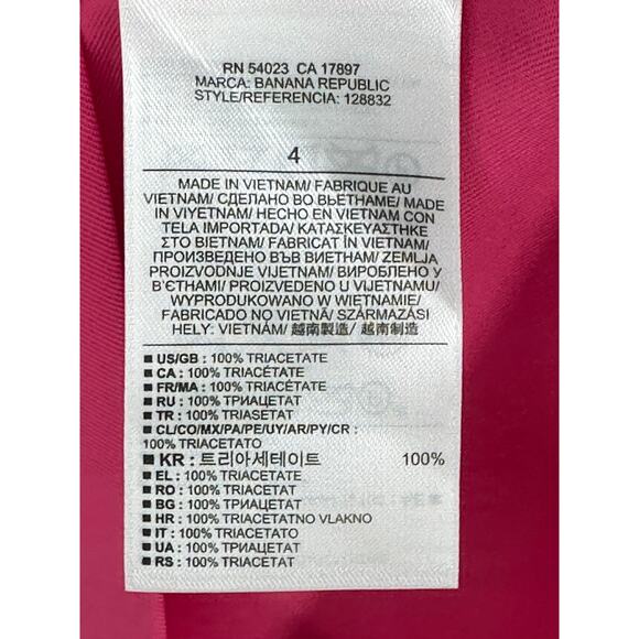 Banana Republic New! Pink Sleeveless V-Neck Knee Length Dress Vacay Summer 4 - Picture 6 of 9